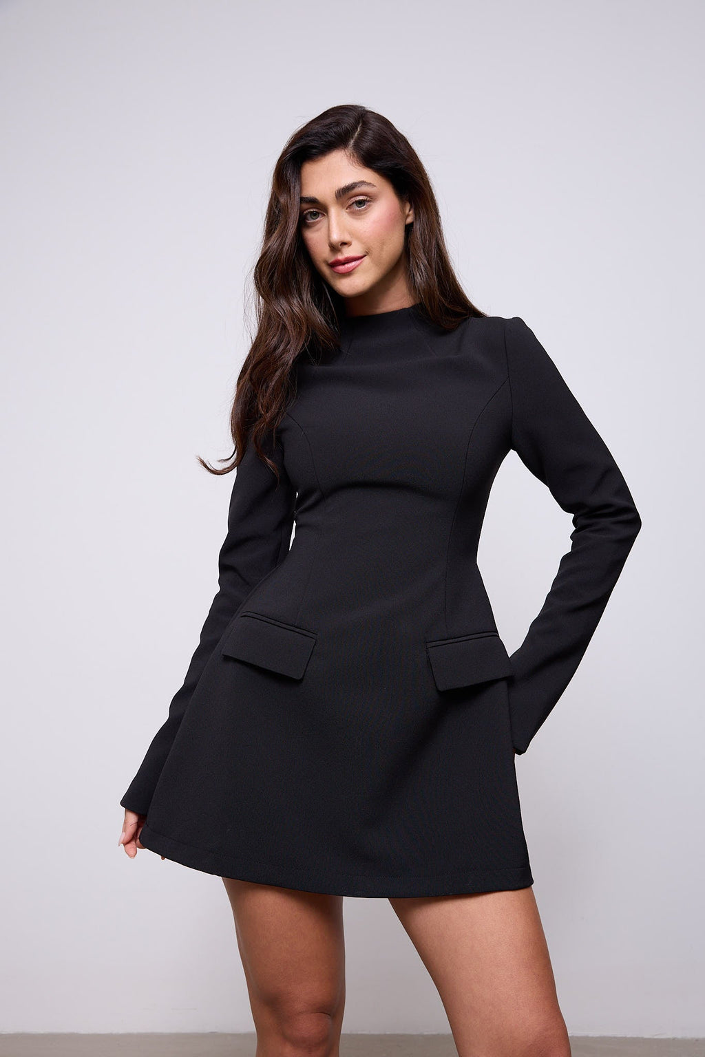 Split Sleeve Mini Dress