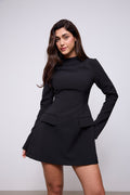 Split Sleeve Mini Dress