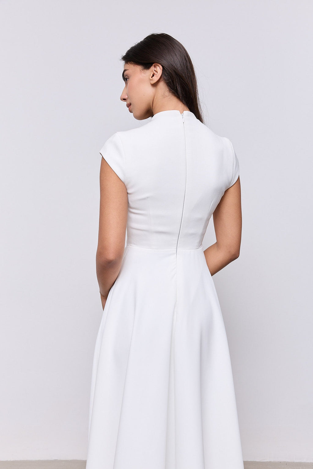 Cap Sleeve Midi Dress