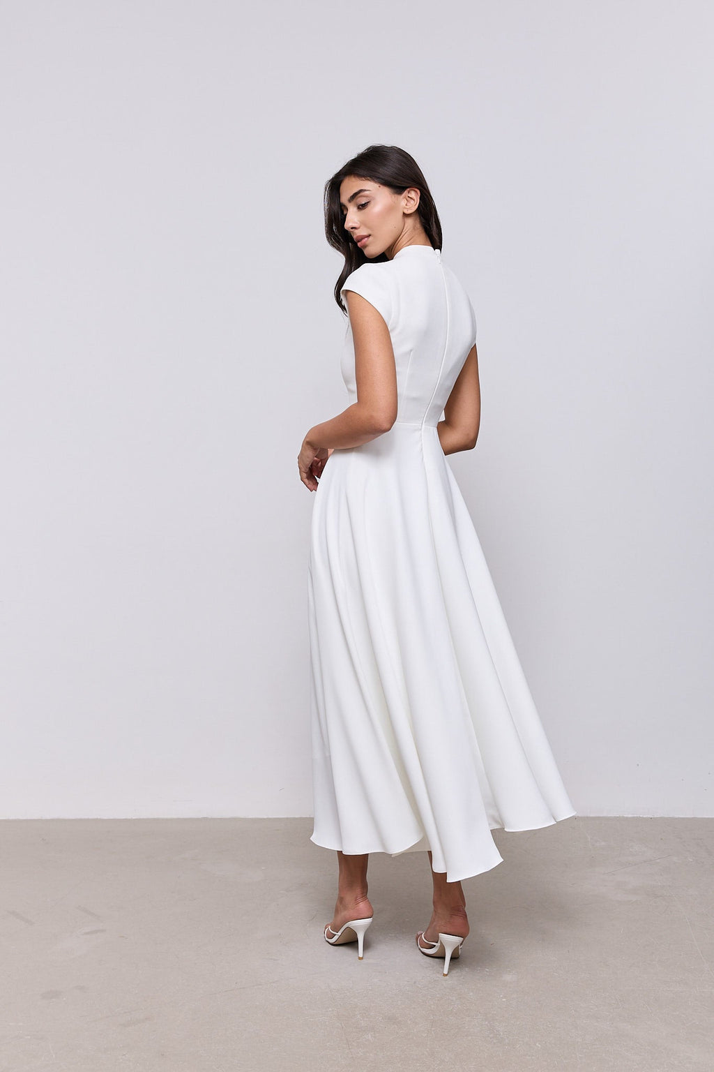 Cap Sleeve Midi Dress