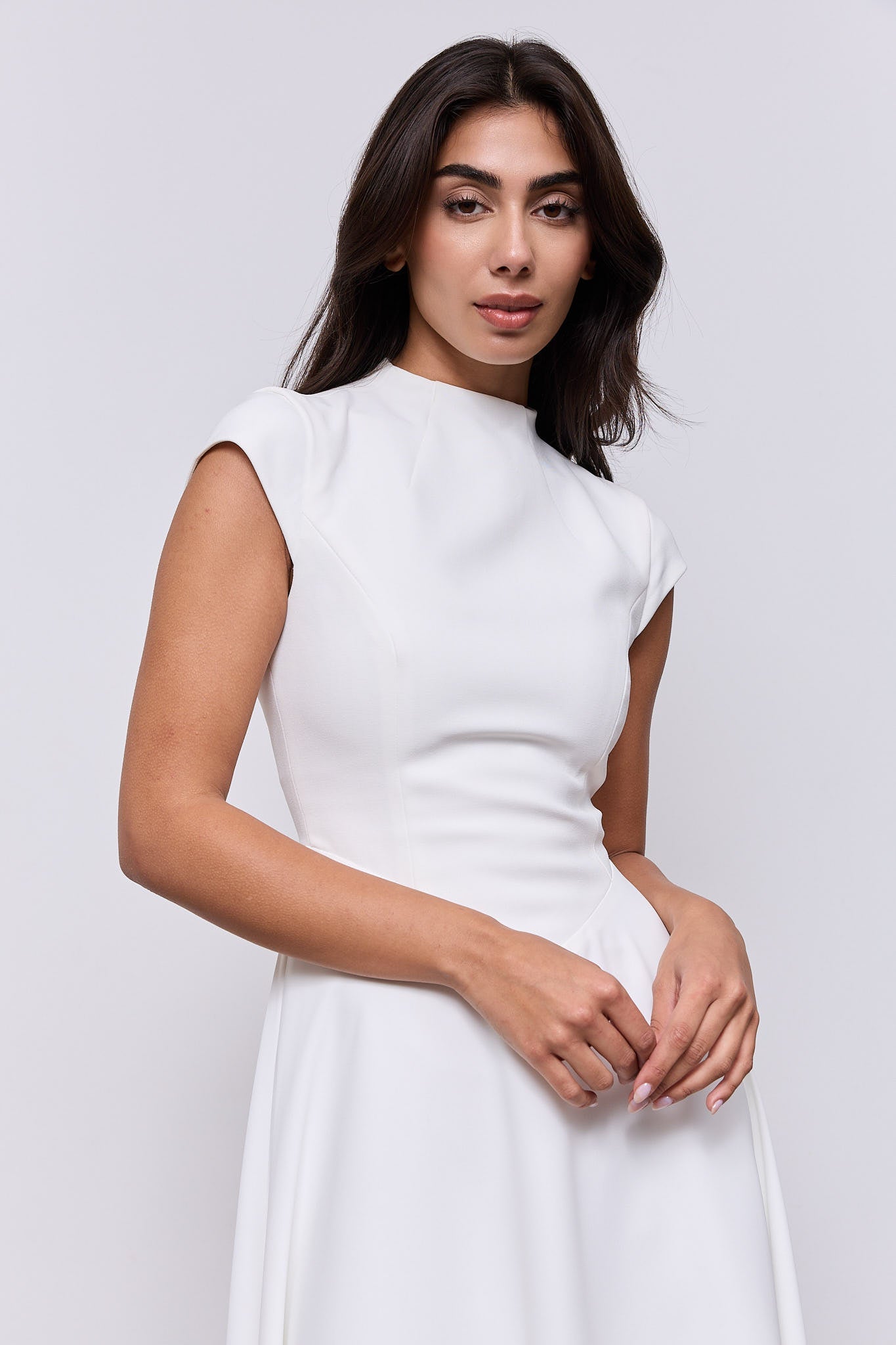 Cap Sleeve Midi Dress