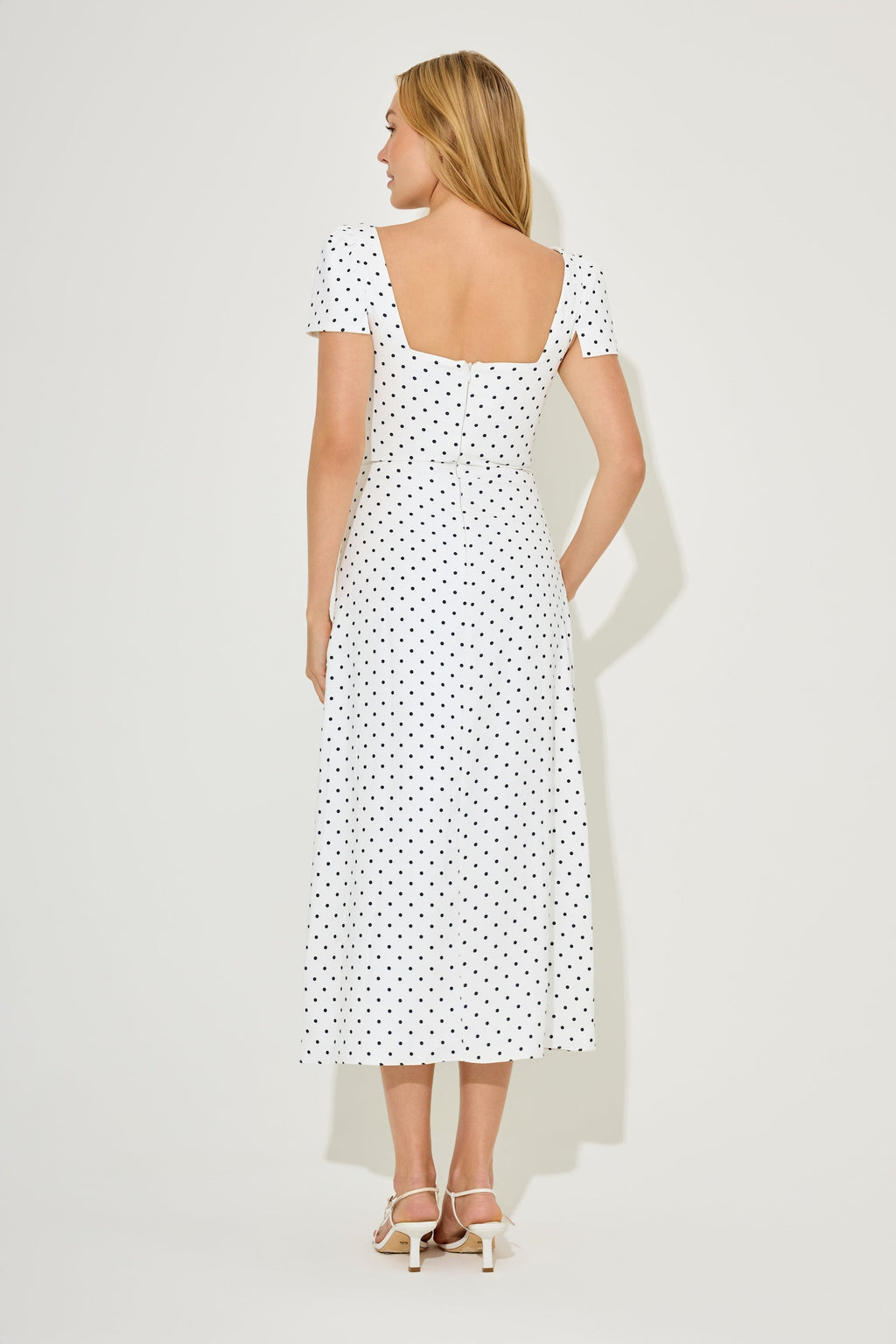 Square Neck Slip Midi Dress