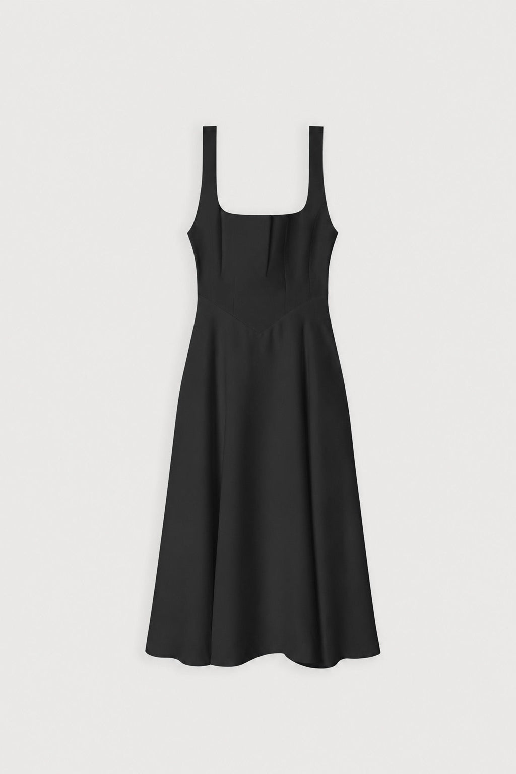 Square Neck Midi Dress