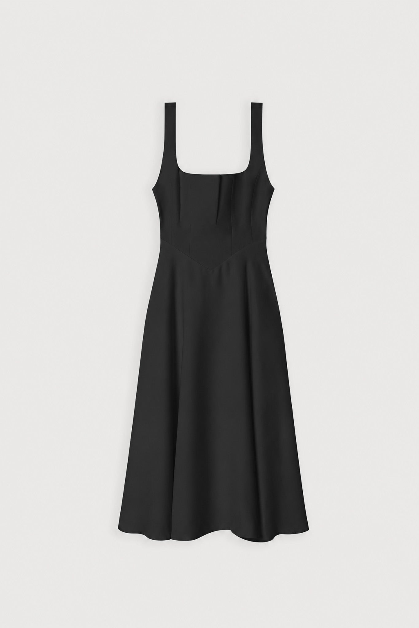 Square Neck Midi Dress